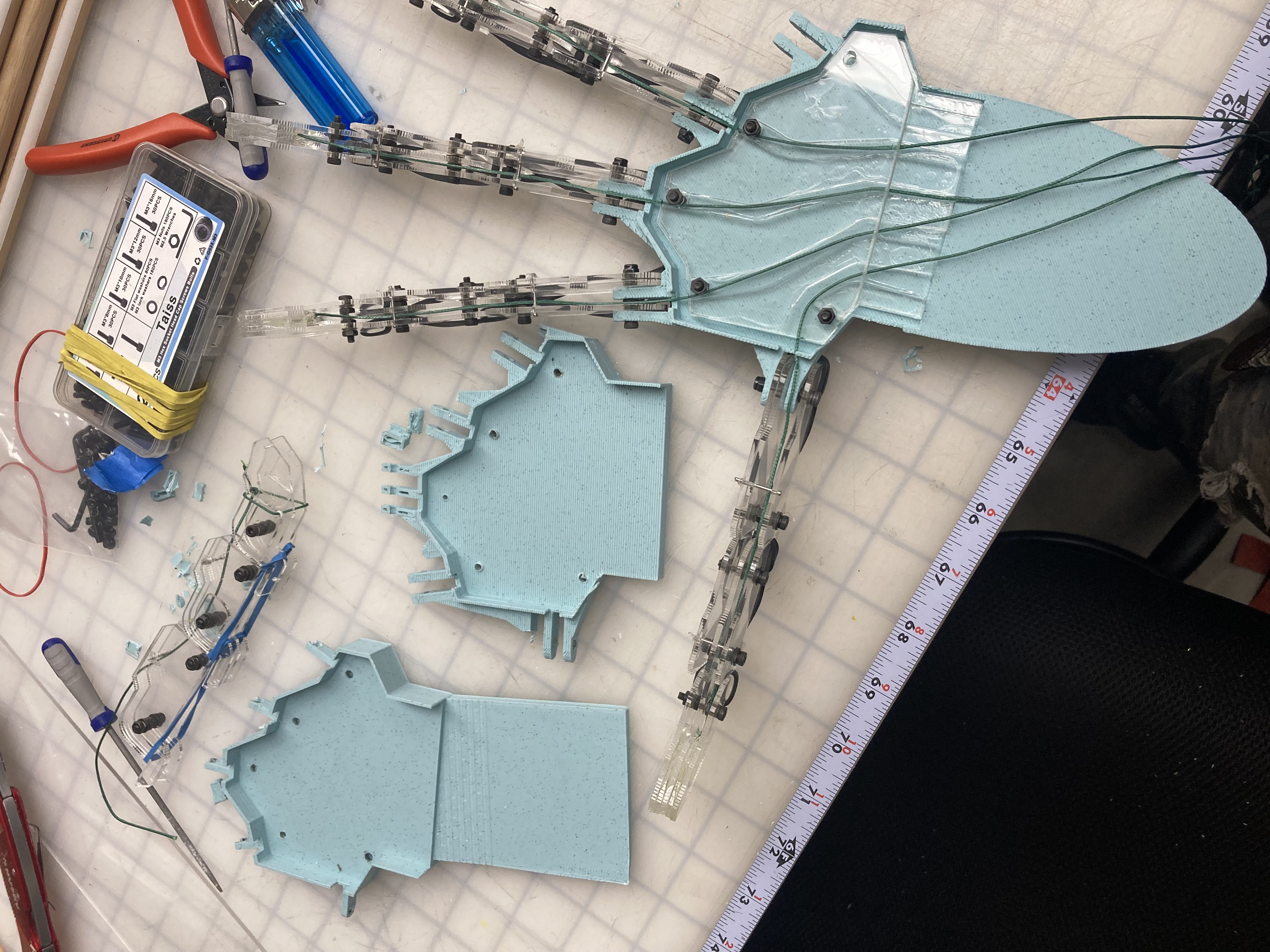 early prototypes of the hand