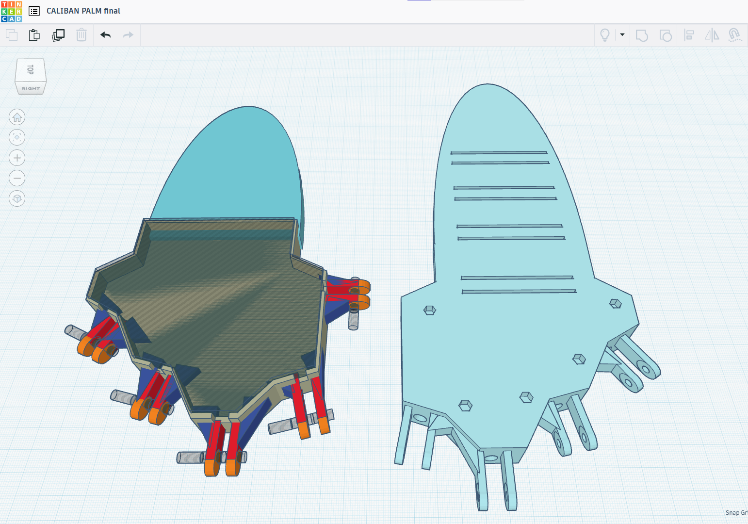 3d model of final caliban hand