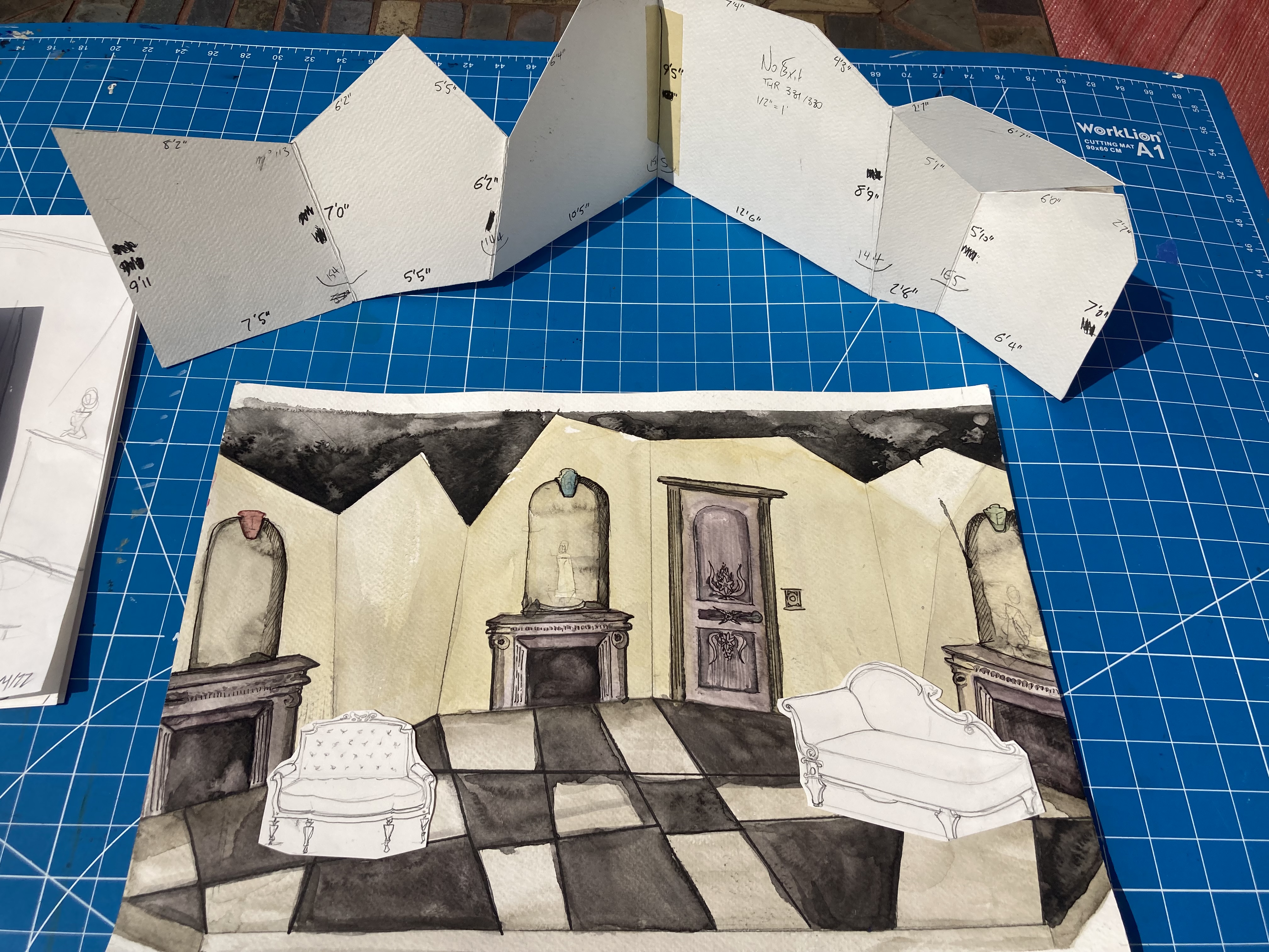 Rendering of walls in No Exit