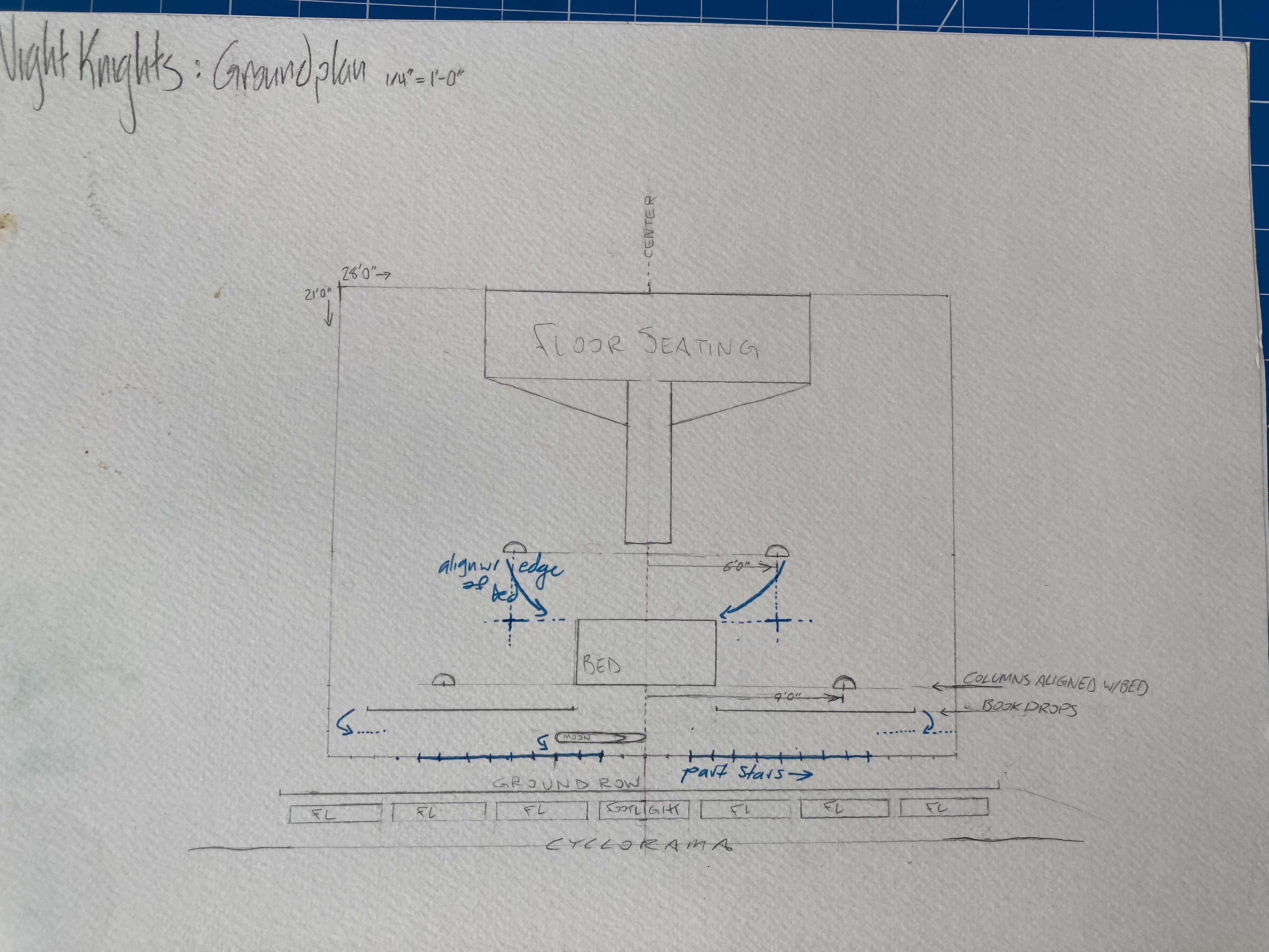 scale rendering top view